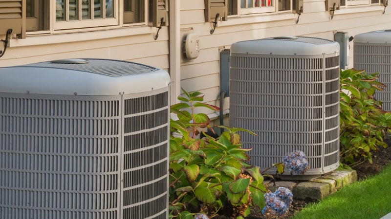 Air Conditioner outside of home.